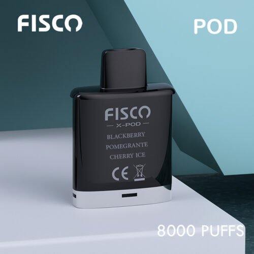 FISCO XPOD BLACKBERRY POMEGRANTE CHERRY ICE – 8000 PUFFS (POD ONLY)
