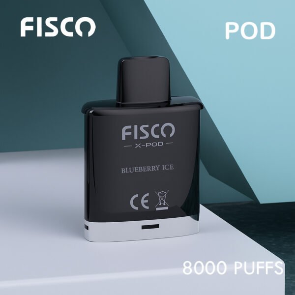 FISCO XPOD BLUEBERRY ICE – 8000 PUFFS (POD ONLY)