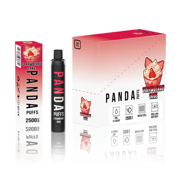PANDA STRAWBERRY CAKE – 2500 PUFFS